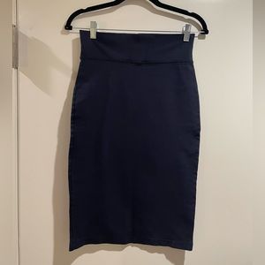Dark Navy Blue Bodycon Skirt